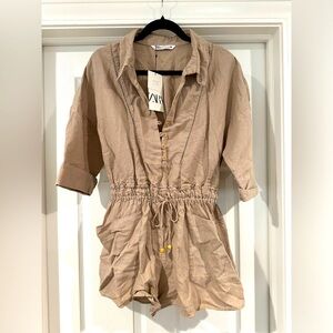 Zara Khaki Romper